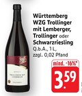 WZG Trollinger mit Lemberger Angebote von Württemberg bei E center Heilbronn für 3,59 €