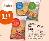 Tortilla Chips oder Erdnussflips bei tegut im Rödental Prospekt für 1,11 €