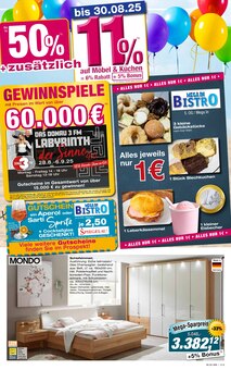 Bett im Möbel Inhofer Prospekt "Urlaub bei Möbel Inhofer" mit 12 Seiten (Augsburg)