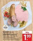 Teewurst fein oder Leberwurst angeräuchert Angebote bei famila Nordost Kiel für 1,99 €