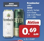 Aktuelle Krombacher Angebote bei combi in Langenhagen Aktuelles Pils Angebot bei combi in Langenhagen ab 0,69 €