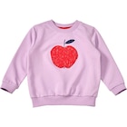Aktuelles Sweatshirt mit Apfel-Motiv, lila, Gr. 104 Angebot bei dm-drogerie markt in Freiburg (Breisgau) ab 9,90 €