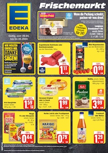 Aktueller EDEKA Frischemarkt Prospekt "Top Angebote" Seite 1 von 4 Seiten für Wyk
