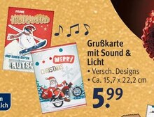 von IDEENWELT Grußkarte mit Sound & Licht von IDEENWELT