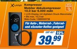 expert - Kompressor Mobiler Akkukompressor 10.0 bar 6.000 mAh Angebot im Prospekt Kompressor Mobiler Akkukompressor 10.0 bar 6.000 mAh bei expert im Prospekt "" für 39,99 €