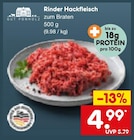 Rinder Hackfleisch im Netto Marken-Discount Prospekt Rinder Hackfleisch von GUT PONHOLZ im aktuellen Netto Marken-Discount Prospekt für 4,99 €