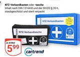 KFZ-Verbandkasten im Angebot bei GLOBUS in Hanau KFZ-Verbandkasten Angebote von cartrend bei GLOBUS Hanau für 5,99 €