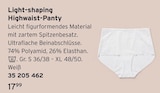 Light-shaping Highwaist-Panty für 17,99 € bei Tchibo im Supermarkt im Angebot Light-shaping Highwaist-Panty im aktuellen Tchibo im Supermarkt Prospekt