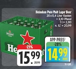 Pure Malt Lager Beer Angebote von Heineken bei EDEKA Freital für 14,99 €