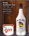 Karibischer Rum im Angebot bei GLOBUS in Maintal Karibischer Rum Angebote von Malibu bei GLOBUS Maintal für 9,99 €