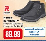 Herren-Kurzstiefel im Angebot bei Kaufhaus Stolz in Rostock Herren-Kurzstiefel Angebote von Rieker bei Kaufhaus Stolz Rostock für 89,99 €