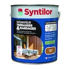 Saturateur(d) terrasses & bardages Syntilor chêne mat 5 L - Syntilor en promo chez Castorama Saturateur(d) terrasses & bardages Syntilor chêne mat 5 L - Syntilor dans le catalogue Castorama