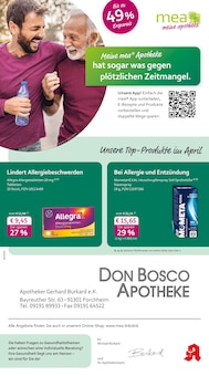 mea - meine apotheke Prospekt der Woche "Unsere April-Angebote" Seite 1, 01.04.2026 bis 30.04.2026 für Forchheim Aktueller mea - meine apotheke Prospekt "Unsere April-Angebote" Seite 1 von 4 Seiten für Forchheim