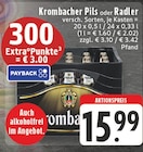 Pils von Krombacher für 15,99 € bei E center im Angebot Pils von Krombacher im aktuellen E center Prospekt