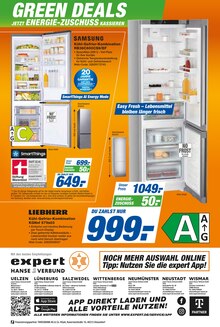 Kühlschrank im expert Prospekt "Top Angebote" mit 12 Seiten (Lüneburg)