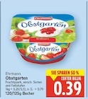 Obstgarten Erdbeere von Ehrmann für 0,39 € bei E center im Angebot Obstgarten Erdbeere von Ehrmann im aktuellen E center Prospekt
