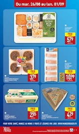 Sushi Angebote im Prospekt "NOS ARRIVAGES DE RENTRÉE JUSQU'À -50% SUR LE 2ème" von Aldi Sushi Angebote im Prospekt "NOS ARRIVAGES DE RENTRÉE JUSQU'À -50% SUR LE 2ème" von Aldi auf Seite 9