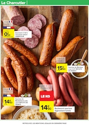 Promos Saucisson dans le catalogue "ALCOOLS & BIÈRES" de Carrefour à la page 18 Promos Saucisson dans le catalogue "ALCOOLS & BIÈRES" de Carrefour à la page 18