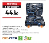 Composition d’outils 118 pièces - DEXTER - LEROY MERLIN à Niort Composition d’outils 118 pièces - DEXTER en promo chez LEROY MERLIN Niort à 44,90 €