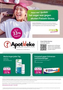 Aktueller mea - meine apotheke Prospekt (Worms, 4 Seiten zum blättern mea - meine apotheke Prospekt Unsere Mai-Angebote mit 4 Seiten