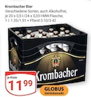 Bier Angebote von Krombacher bei GLOBUS Völklingen für 11,99 €