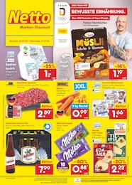 Fleisch im Netto Marken-Discount Prospekt "Aktuelle Angebote" auf Seite 1