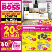 Küchenzeile im SB Möbel Boss Prospekt in Gütersloh Aktueller SB Möbel Boss Prospekt mit Küchenzeile, "RABATTRAUSCH", Seite 1