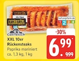 XXL 10er Rückensteaks für 6,99 € bei EDEKA im Angebot XXL 10er Rückensteaks im aktuellen EDEKA Prospekt