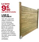 Promo Lame 28 Clôture H à 9,90 € dans le catalogue Gedimat à Hirsingue