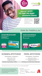 Aktueller mea - meine apotheke Apotheken Prospekt für Schacht-Audorf: Unsere Juni-Angebote mit 4} Seiten, 01.06.2026 - 30.06.2026