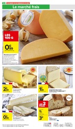 Prix et réduction Mimolette dans le prospectus Carrefour Market en cours Offre Mimolette dans le catalogue Carrefour Market du moment à la page 20