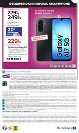 Promos Samsung Galaxy S dans le catalogue "PASSEZ L'AUTOMNE CONNECTÉ À VOS ENVIES !" de Carrefour Samsung Galaxy S en promo dans le catalogue Carrefour à la page 28
