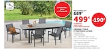 Ensemble table et fauteuils Luynes dans le catalogue U Express