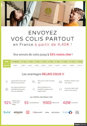 Prospectus Relais Colis à Belvès, "Envoyez vos colis partout en France", 1 page, 01/01/2025 - 31/12/2025