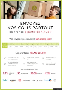 Prospectus Relais Colis de la semaine "Envoyez vos colis partout en France" avec 1 page, valide du 01/01/2025 au 31/12/2025 pour Baden et alentours