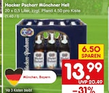 Münchner Hell im Netto Marken-Discount Prospekt Münchner Hell von Hacker Pschorr im aktuellen Netto Marken-Discount Prospekt für 13,99 €