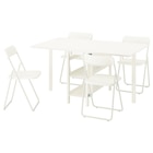 Tisch und 4 Stühle Klapptisch weiß/klappbar weiß Angebote von VIHALS / VIHALS bei IKEA Hilden für 198,96 €