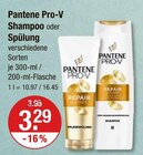 Shampoo im Angebot bei V-Markt in Memmingen Shampoo Angebote von Pantene Pro-V bei V-Markt Memmingen für 3,29 €