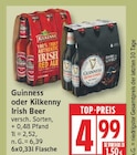 Irish Beer von Guinness für 4,99 € bei EDEKA im Angebot Irish Beer von Guinness im aktuellen EDEKA Prospekt