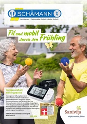 Aktueller Schämann Orthopädie-Technik GmbH Prospekt mit Blutdruckmessgerät, "Fit und mobil durch den Frühling", Seite 1