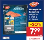 Netto Marken-Discount Gommern - Norwegische Lachsfilets Angebot im Prospekt Norwegische Lachsfilets bei Netto Marken-Discount im Gommern Prospekt für 7,99 €