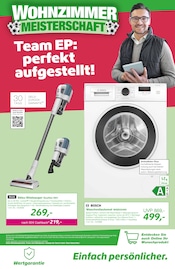 Aktueller EP: Prospekt mit Staubsauger, "WOHNZIMMER MEISTERSCHAFT - wir laufen uns schon warm!", Seite 7