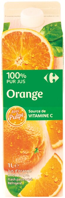 100 % pur jus - Carrefour Market à Montpellier 100 % pur jus en promo chez Carrefour Market Montpellier à 1,43 €