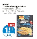 Trockenfertiggerichte im V-Markt Prospekt Trockenfertiggerichte von Maggi im aktuellen V-Markt Prospekt für 1,11 €
