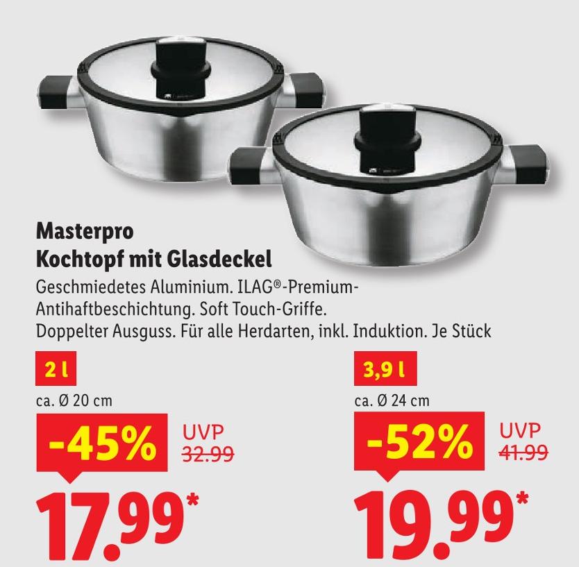 Kochtopf mit Glasdeckel ca. Ø 20 cm