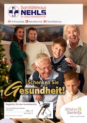 Sanitätshaus Nehls GmbH Sanitätshäuser Prospekt der aktuellen Woche mit 6 Seiten, gültig von 12.11.2025 bis 31.01.2026, in Langenselbold und Umgebung Aktueller Sanitätshaus Nehls GmbH Sanitätshäuser Prospekt in Langenselbold und Umgebung, "Schenken Sie Gesundheit!" mit 6 Seiten, 12.11.2025 - 31.01.2026