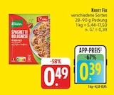 Fix Spaghetti Bolognese bei nah und gut im Eibelstadt Prospekt für 0,39 €