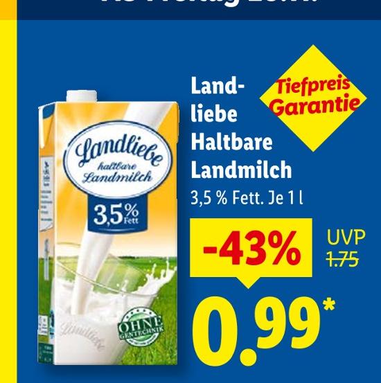 Haltbare Landmilch