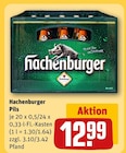 Aktuelles Hachenburger Pils Angebot bei REWE in Oberursel (Taunus) ab 12,99 €