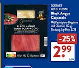 Aktuelles Black Angus Carpaccio Angebot bei ALDI SÜD in Bergisch Gladbach ab 2,99 €